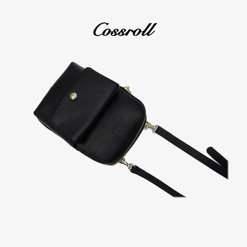 Crossbody bag Zipper Minimalist Leather Wallets Wholesale - cossroll.leather