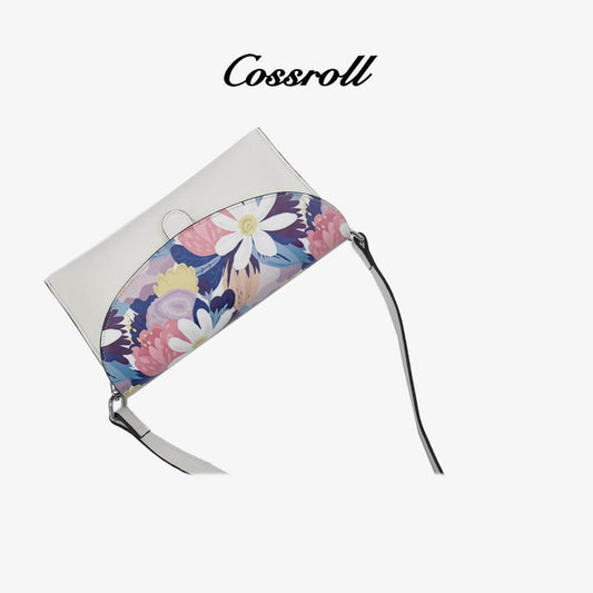 Flower Prints Leather Wallet Crossbody Bag Multi Function Wholesale - cossroll.leather
