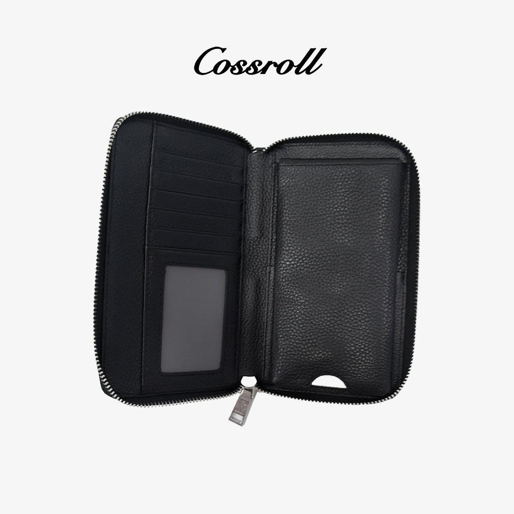 Cossroll Zip Around Leather Wallet Manufacutrer